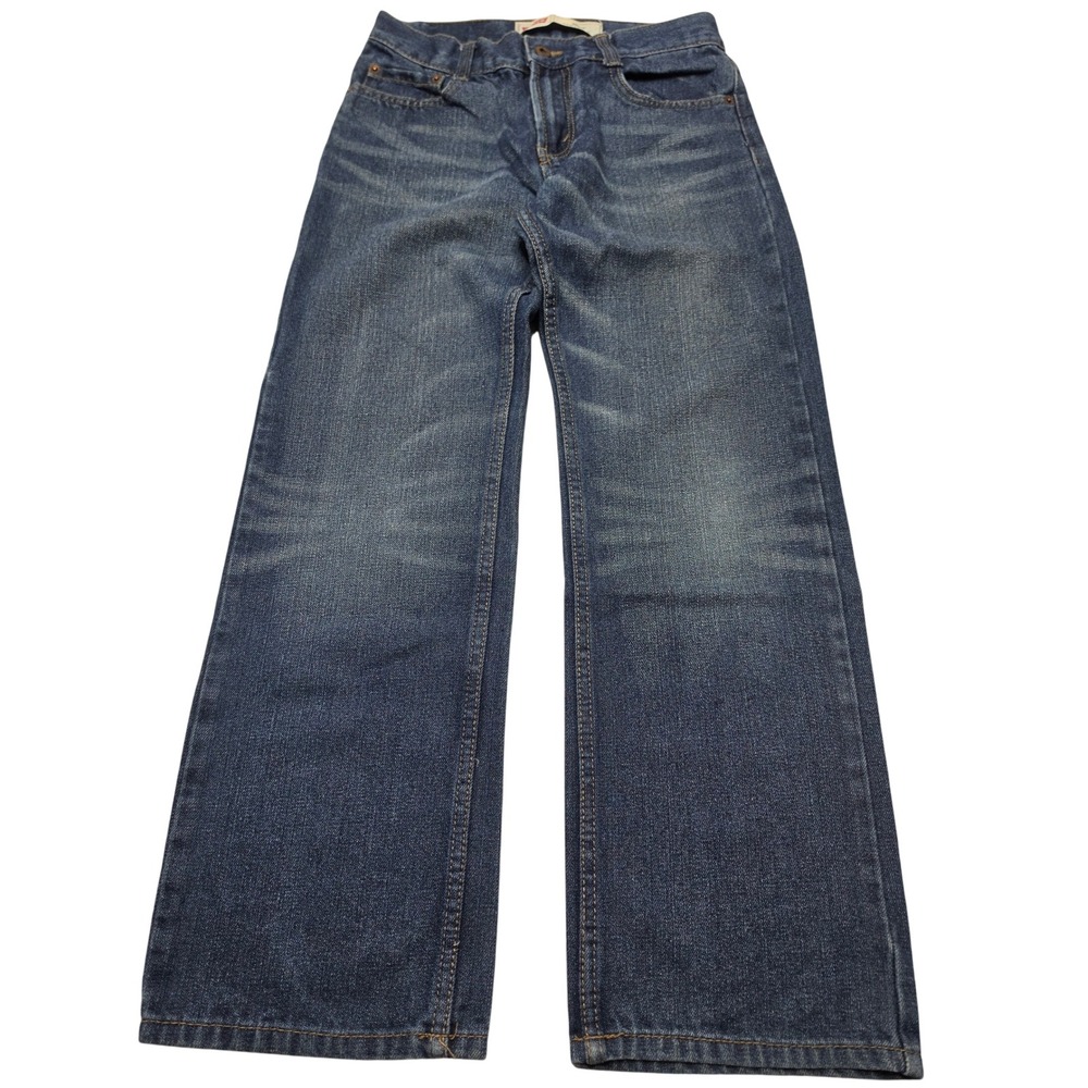 Levis 505 Straight Leg Jeans Boys 12 Regular Medium Wash Blue Denim 009328066927